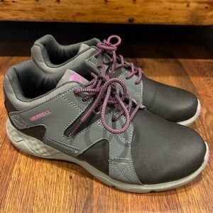 Merrell 1SIX8 AC+ PRO Women's Size 6.5 Shoes Gray Slip Resistant Work Sneakers